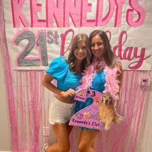 Do + Be Teal Cropped Top